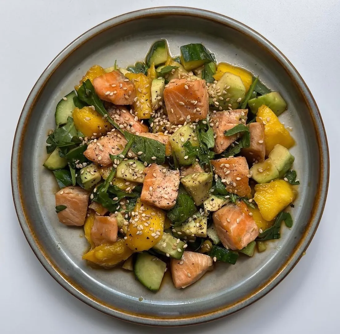 Foto de Ensalada de salmón y mango
