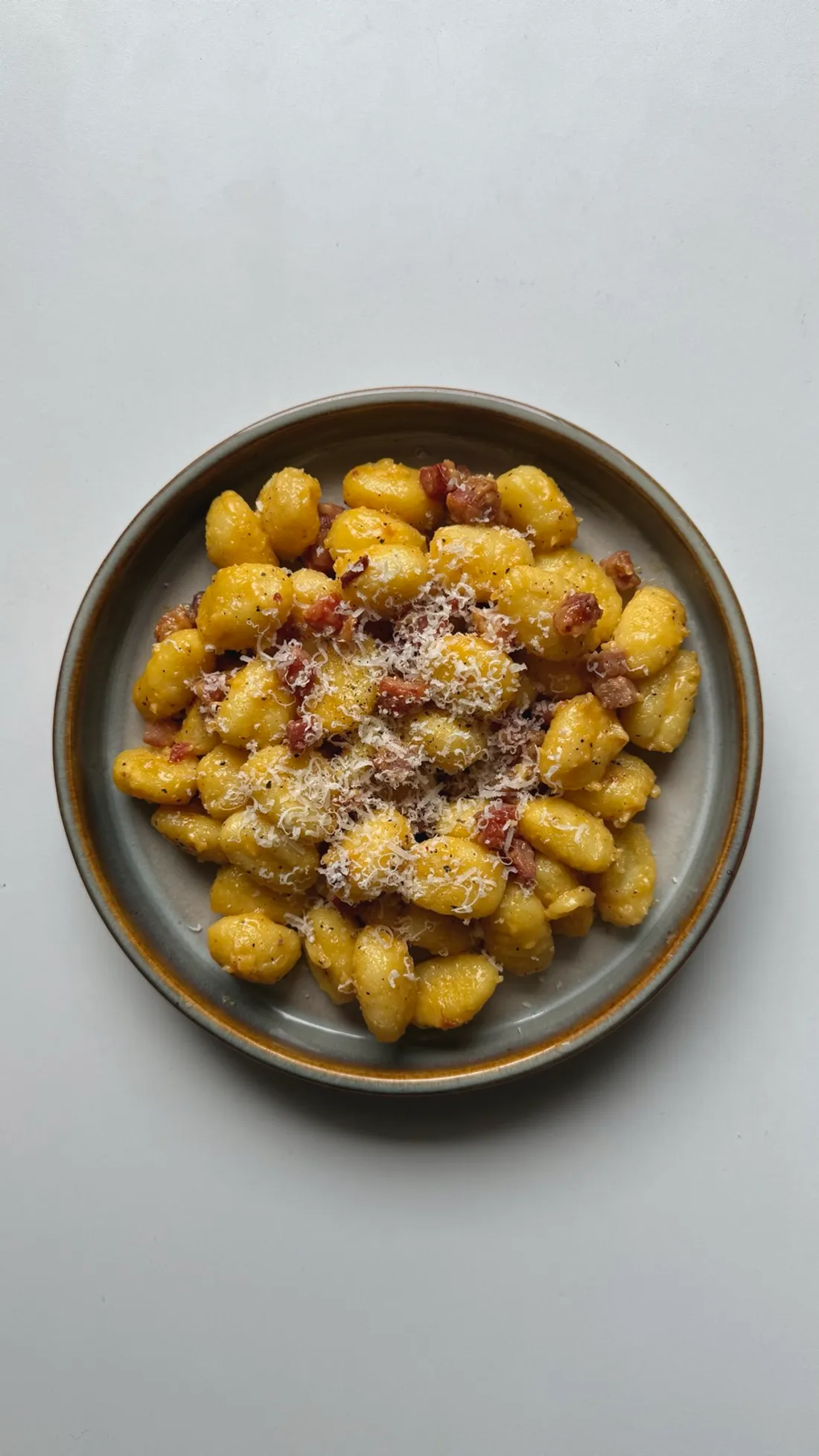 Foto de Gnocchis a la carbonara