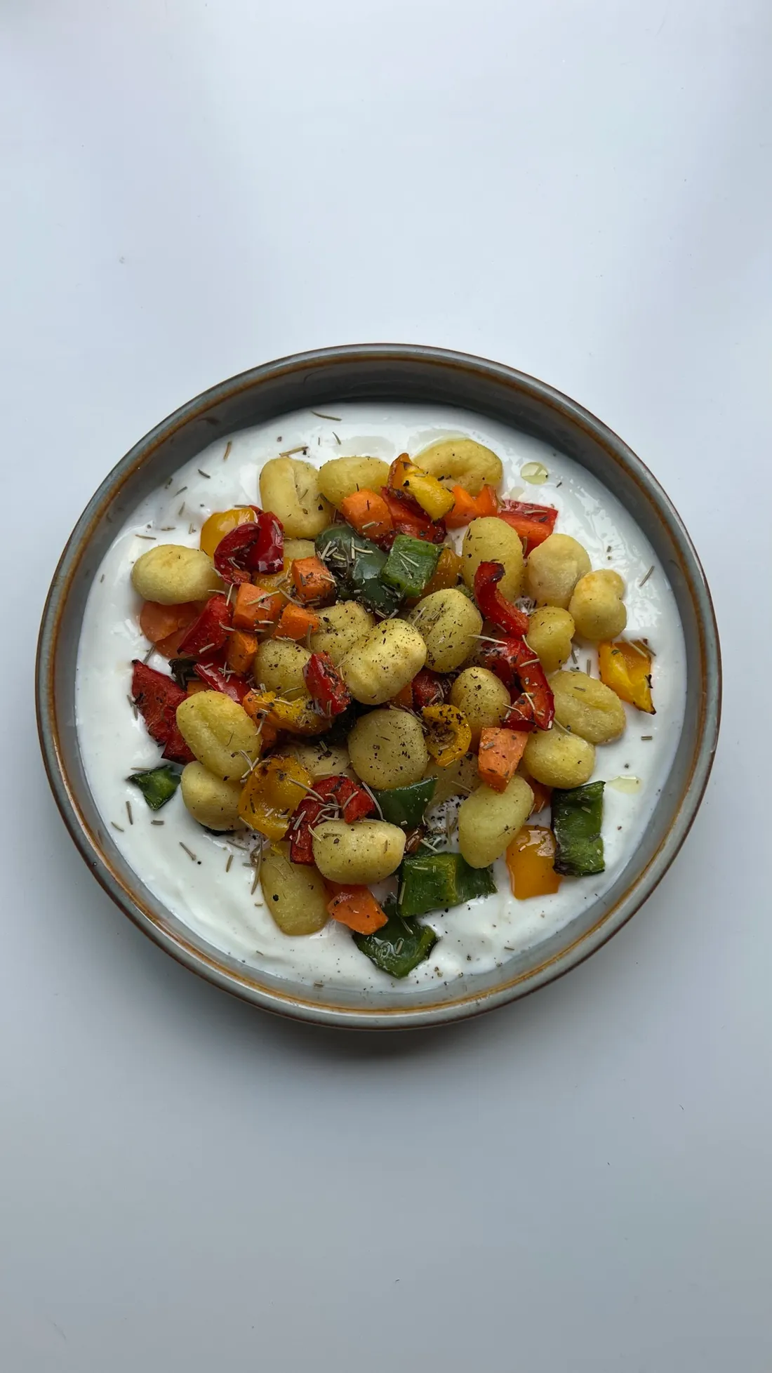 Foto de Gnocchis con verduras asadas