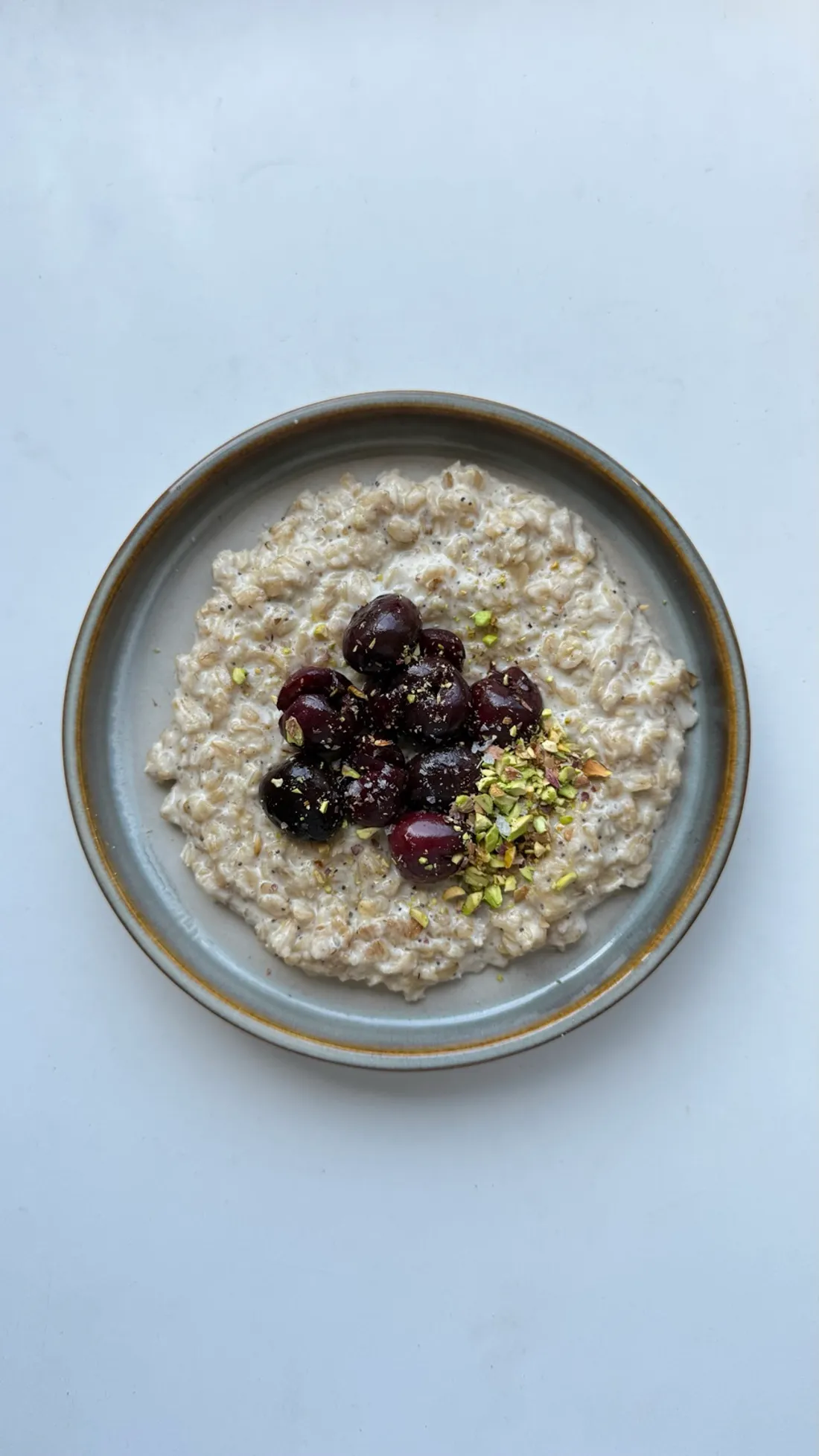 Foto de Porridge de vainilla y cerezas