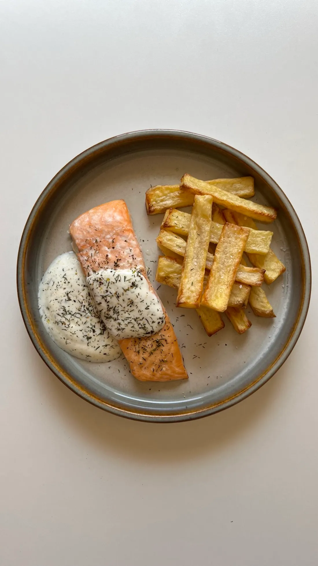 Foto de Salmón con salsa de yogur